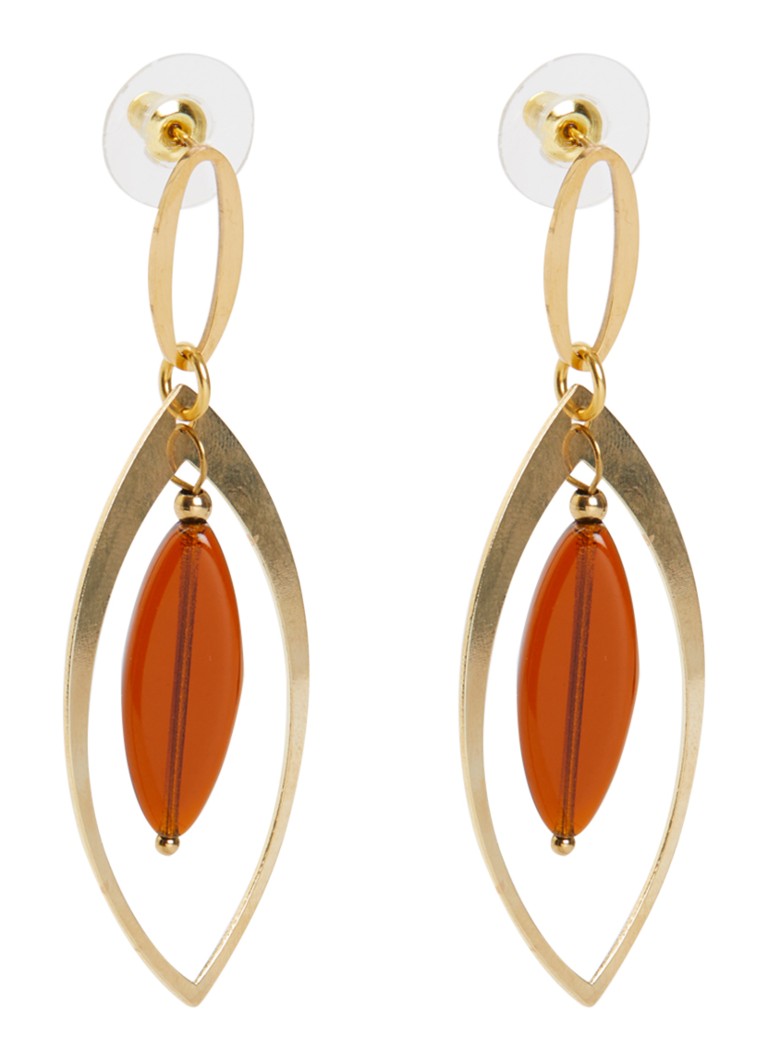 Camps & Camps Dames Dangling oorstekers met hanger
