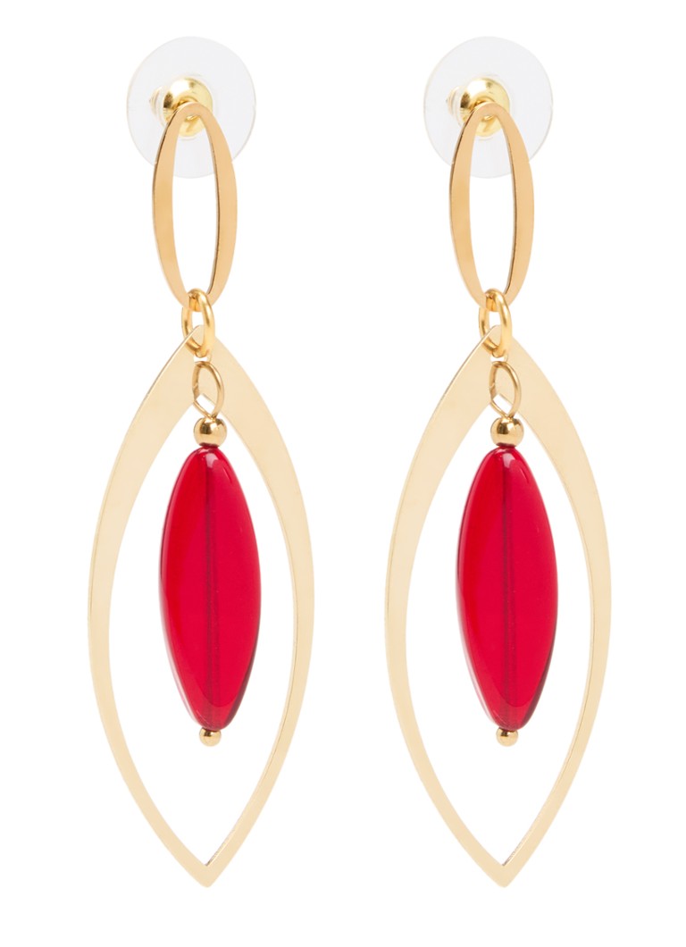 Camps & Camps Dames Dangling oorstekers met hanger