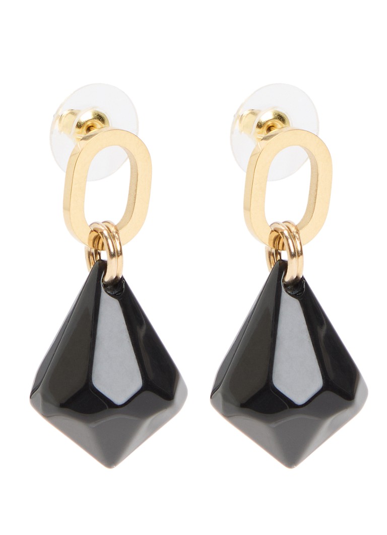 Camps & Camps Dames Diamond Hanger oorringen verguld