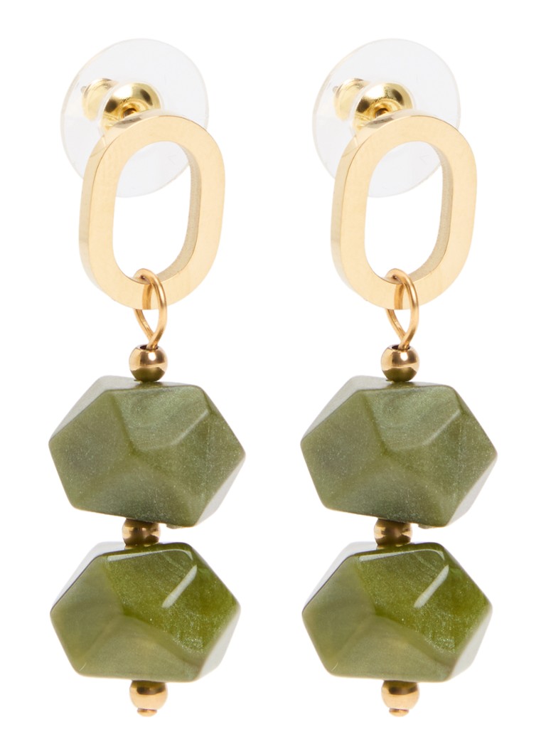 Camps & Camps Dames Stones oorsteker verguld