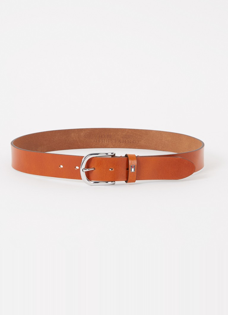 Tommy Hilfiger Dames New Danny riem van leer in de kleur Oranjebruin