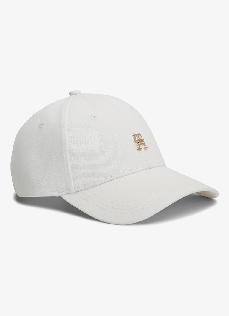 Tommy Hilfiger Dames Pet met logo in de kleur Gebroken wit