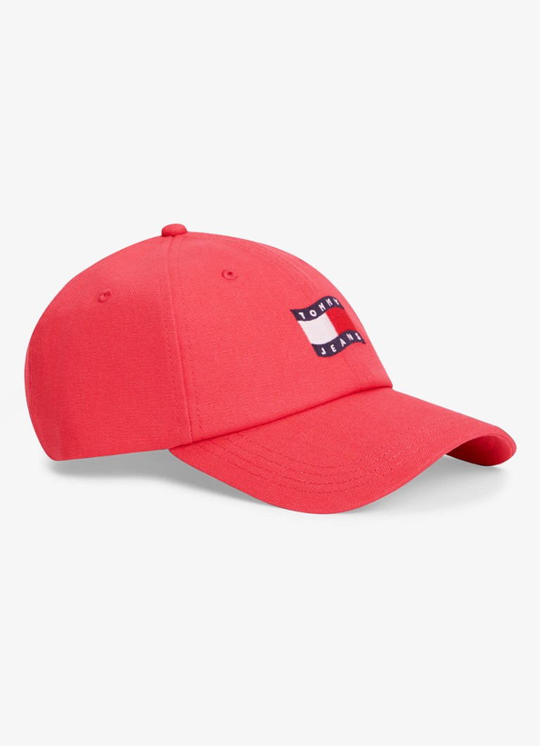 Tommy Hilfiger Dames Pet met logo in de kleur Koraal