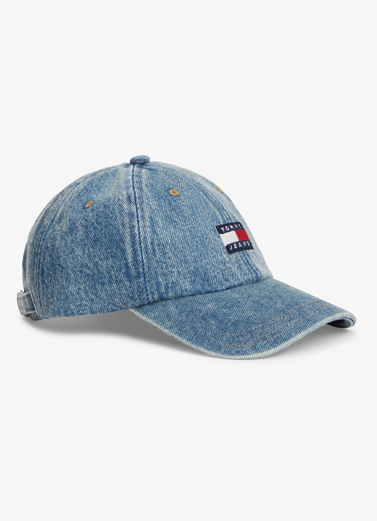 Tommy Hilfiger Dames Pet met logoborduring in de kleur Denim