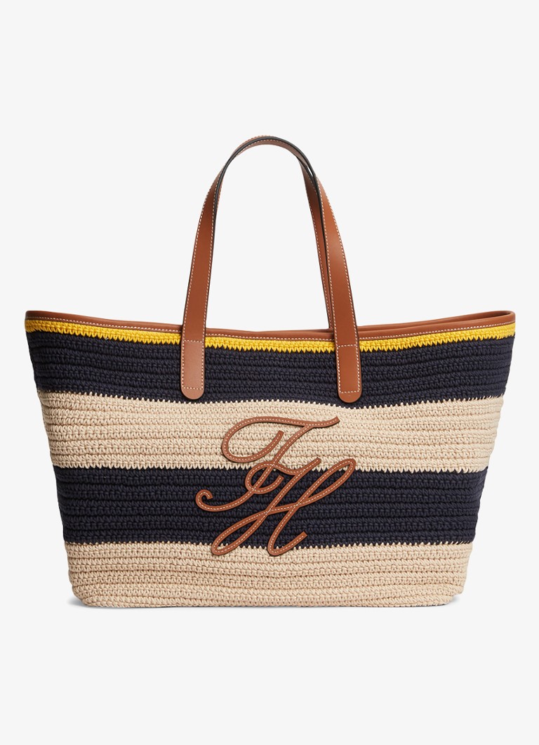 Tommy Hilfiger Dames Shopper met logo in de kleur Multicolor