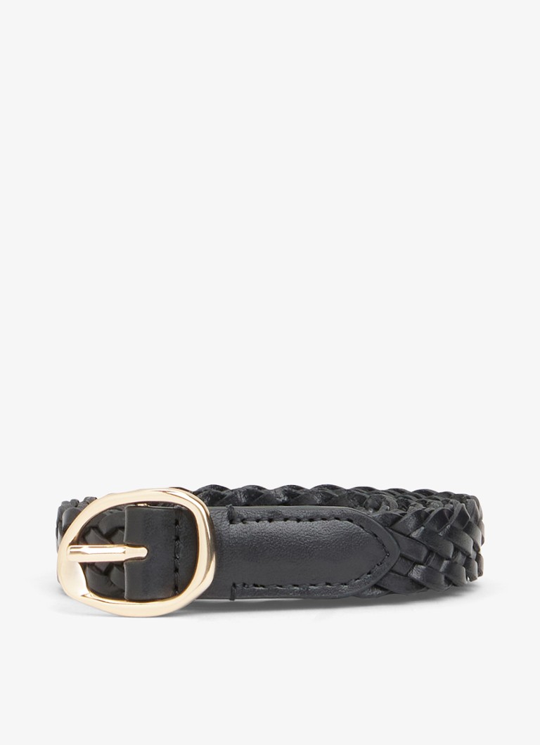Tommy Hilfiger Dames Riem met gevlochten detail in de kleur Zwart
