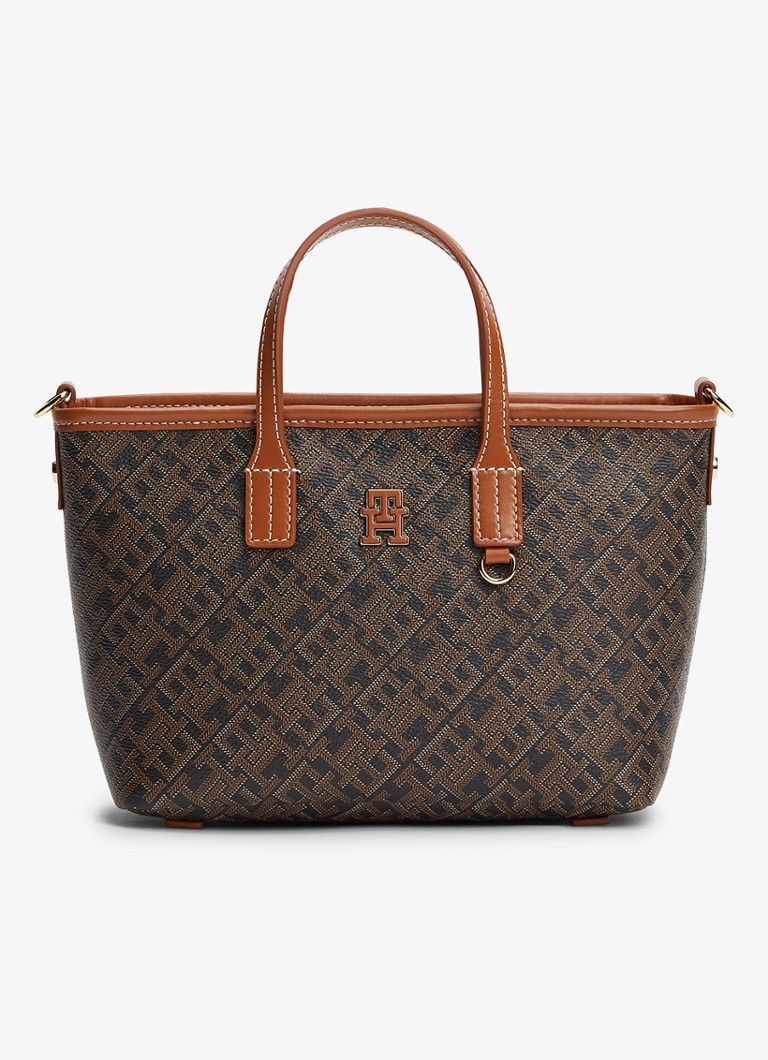 Tommy Hilfiger Dames Handtas met afneembare schouderriem in de kleur Lichtbruin