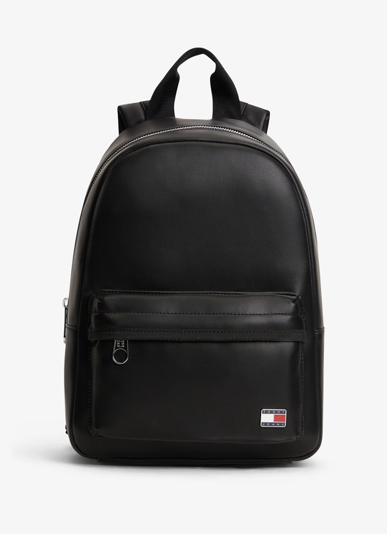 Tommy Hilfiger Dames Rugzak met logo in de kleur Zwart