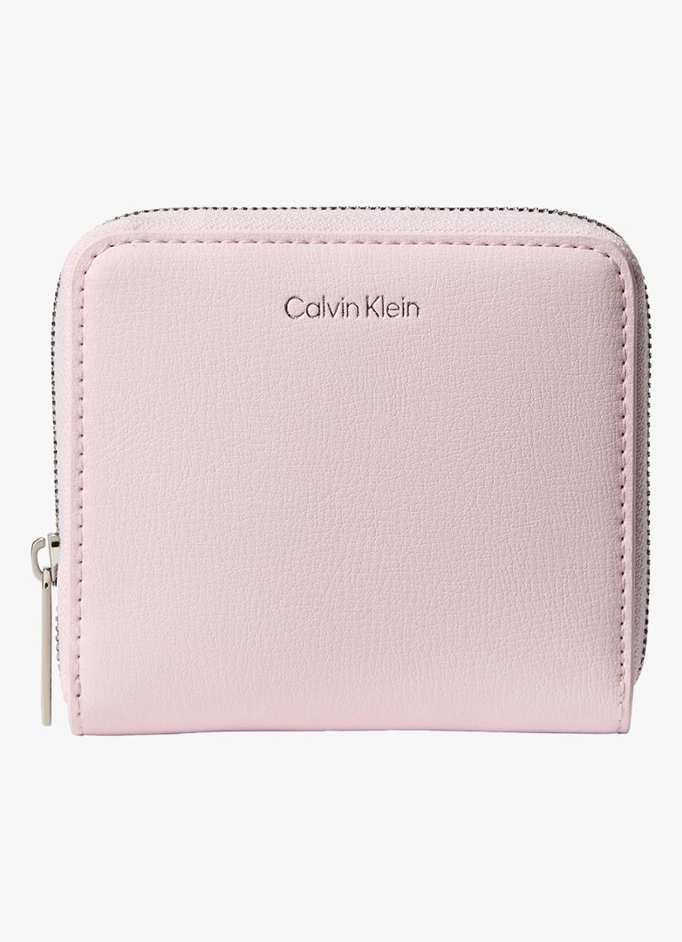Calvin Klein Dames Portemonnee met logo in de kleur Roze
