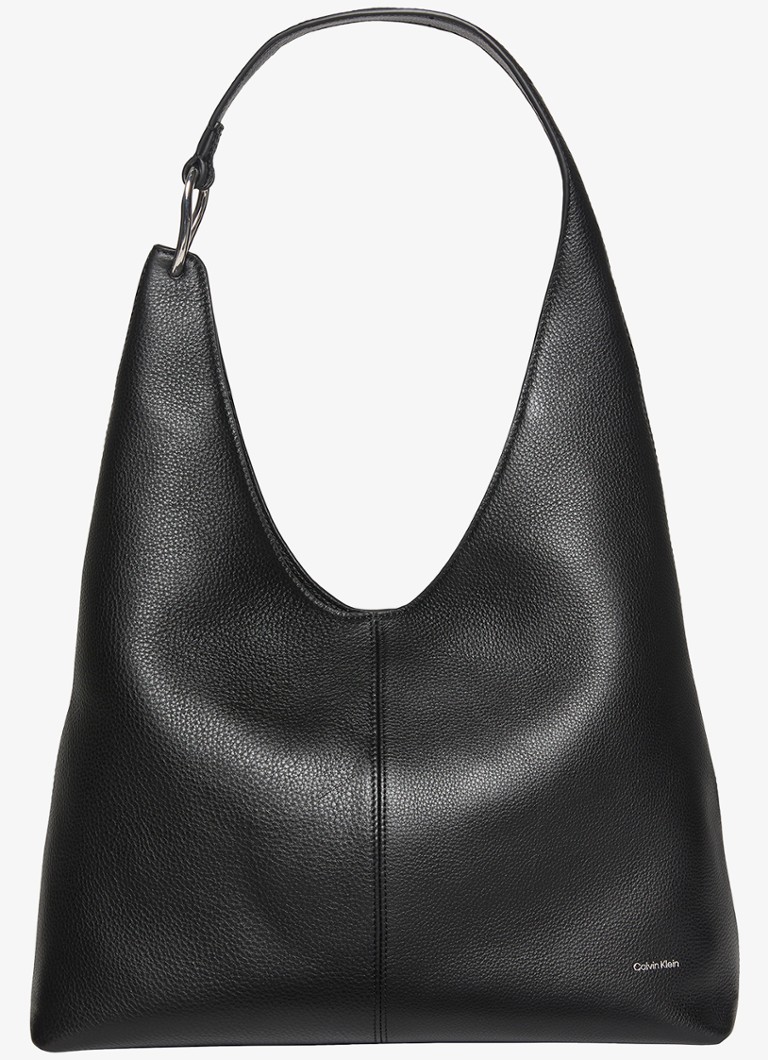 Calvin Klein Dames Schoudertas van leer in de kleur Black-Ub1 / Zwart