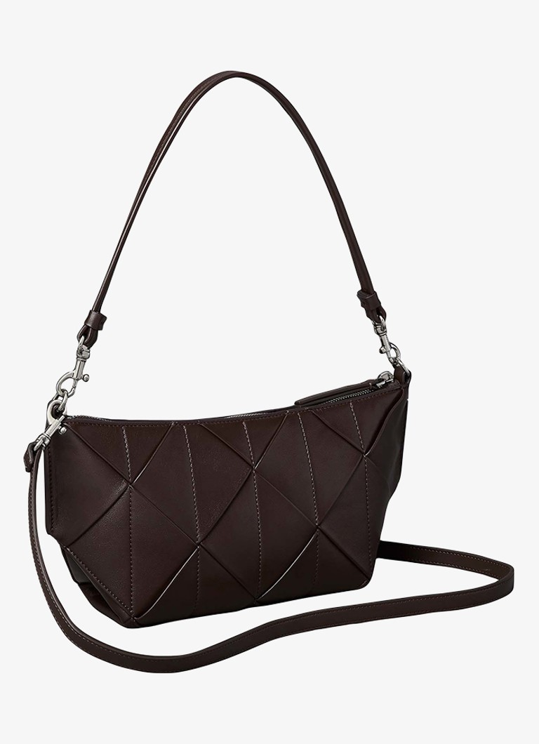 Calvin Klein Dames Schoudertas met afneembare schouderriem in de kleur Donkerbruin