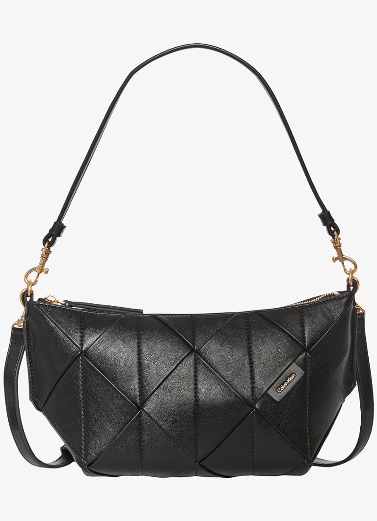 Calvin Klein Dames Schoudertas met afneembare schouderriem in de kleur Black-Ub1 / Zwart