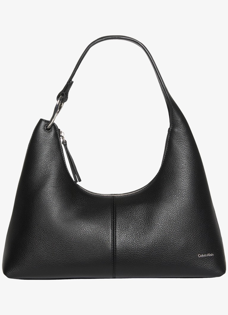 Calvin Klein Dames Schoudertas van leer in de kleur Black-Ub1 / Zwart