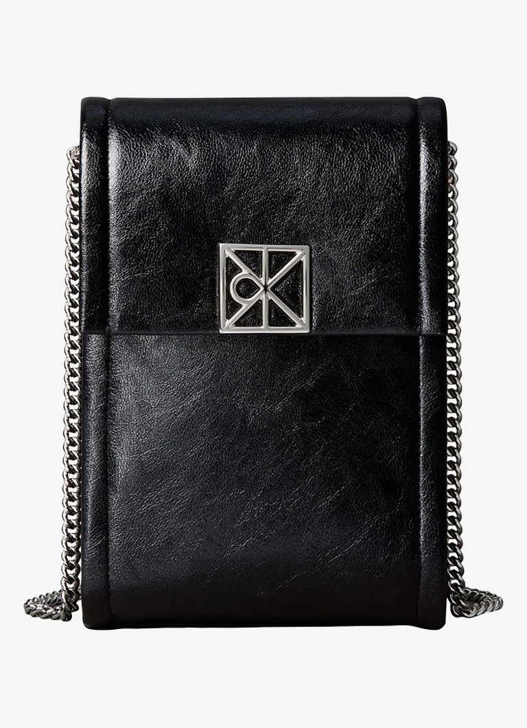Calvin Klein Dames Crossbodytas met logo in de kleur Zwart