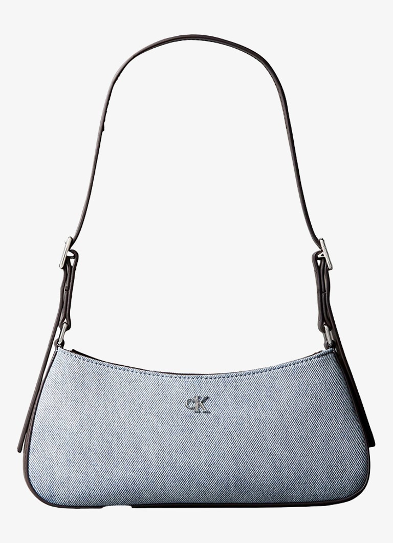 Calvin Klein Dames Schoudertas van denim in de kleur Denim