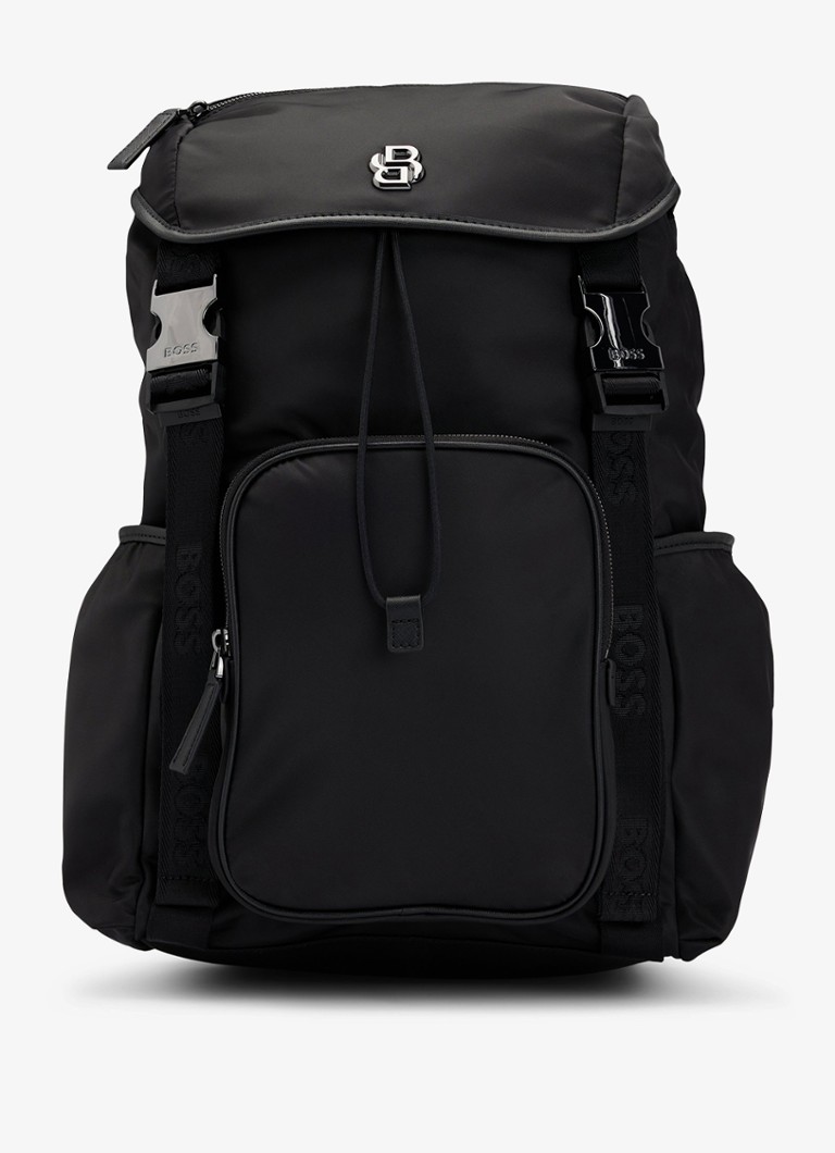 BOSS Rugtas van twill met Double B-monogram Zwart - Deal