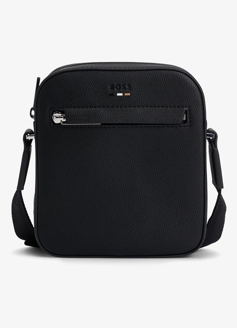 BOSS Heren Ray NS crossbodytas met logo in de kleur Zwart