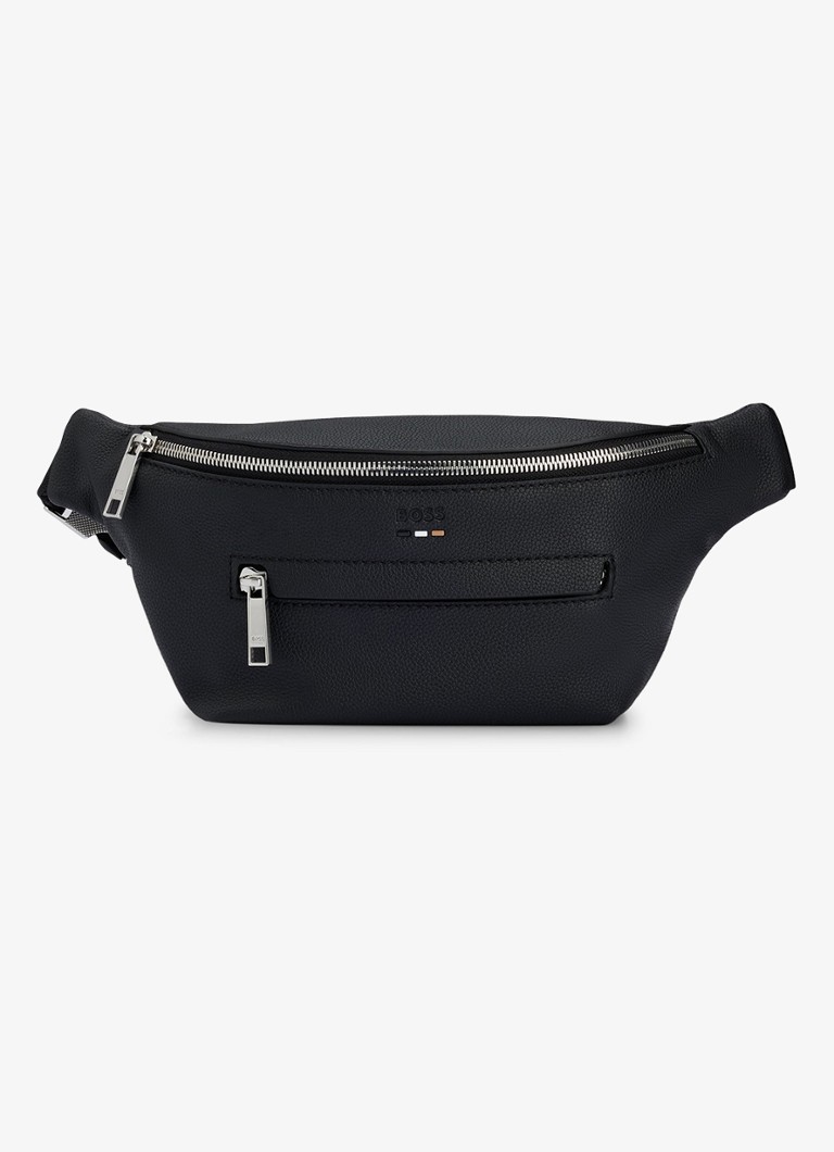 BOSS Heren Ray heuptas met logo in de kleur Zwart