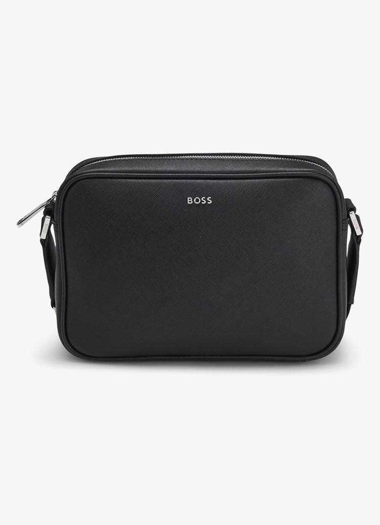 BOSS Heren Crossbodytas met logo in de kleur Zwart