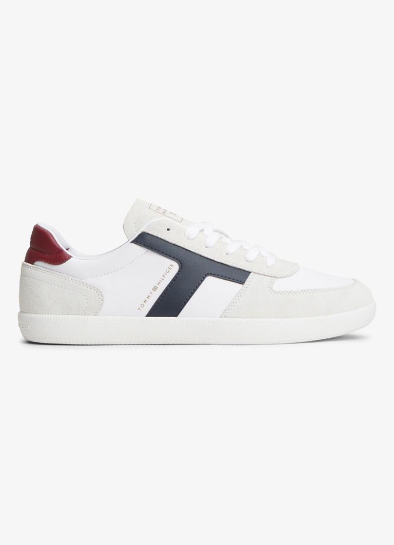 Tommy Hilfiger Heren Sneaker met logo in de kleur Wit