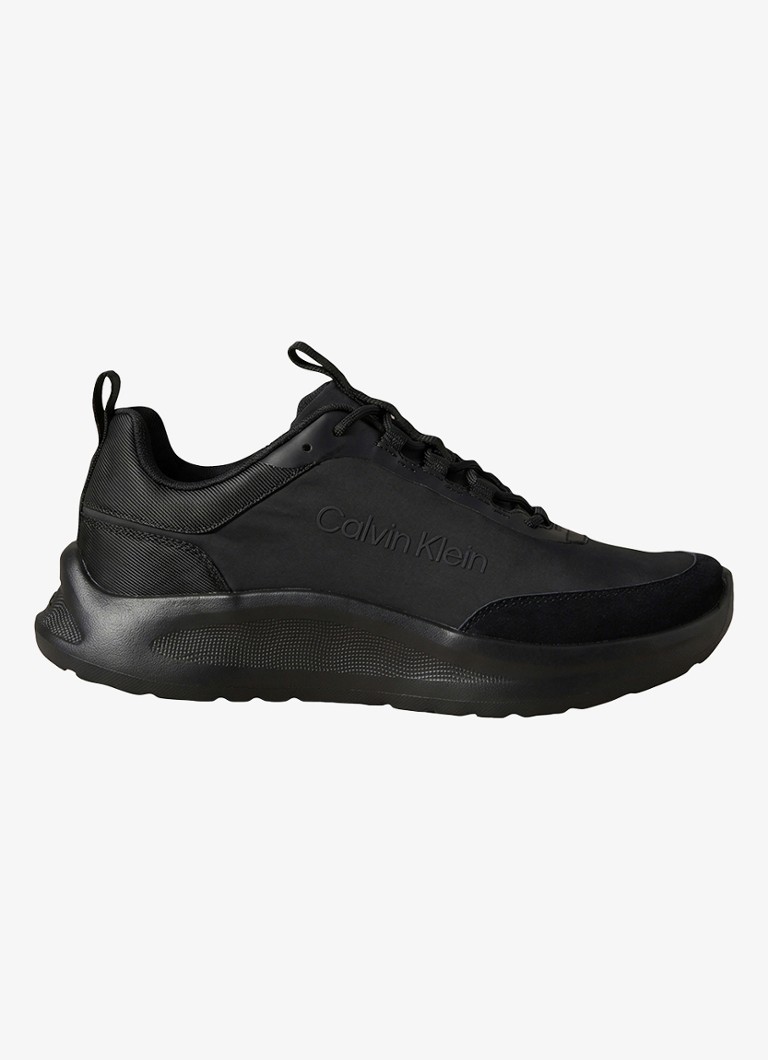 Calvin Klein Heren Sneaker met logo in de kleur Zwart