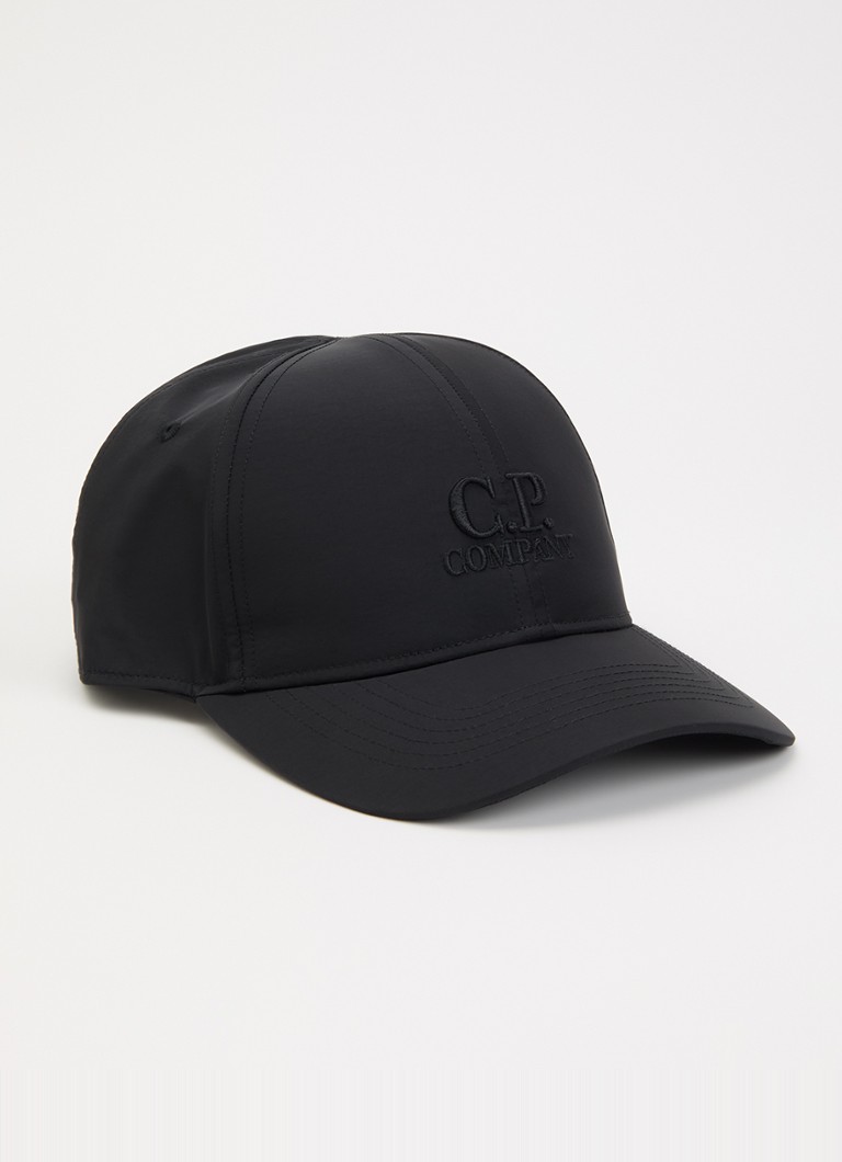C.P. Company Heren Chrome pet met logoborduring in de kleur Zwart, maat: OS
