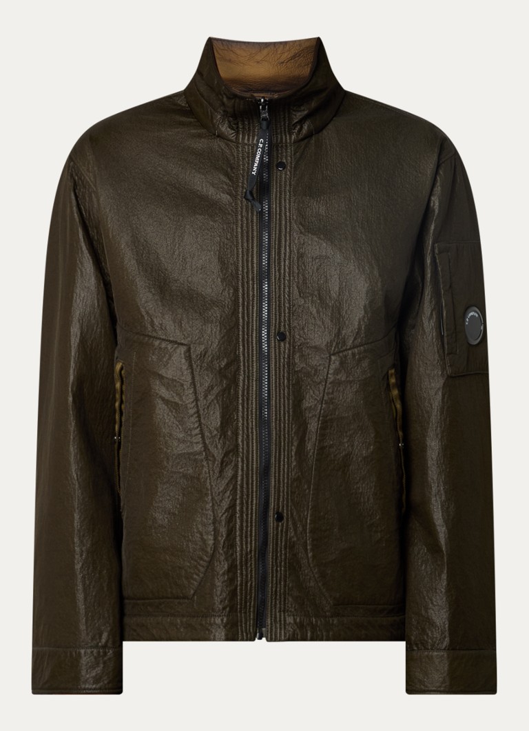 C.P. Company Heren Bi-Face reversible jack met steekzakken in de kleur Groen, maat: M