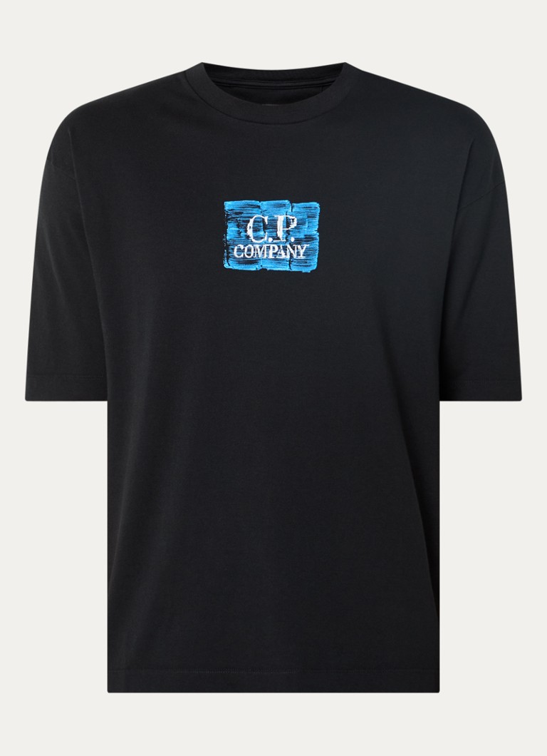 C.P. Company Heren T-shirt met logoprint in de kleur Zwart, maat: XL