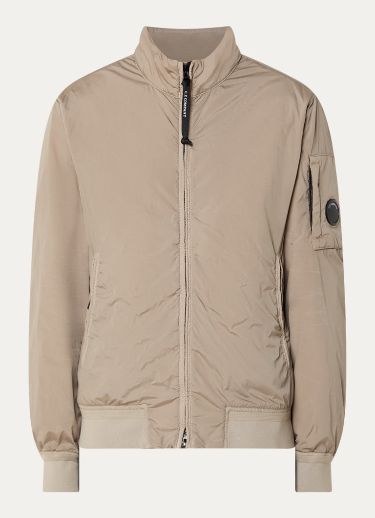 C.P. Company Heren Nycra jack met steekzakken in de kleur Khaki, maat: L