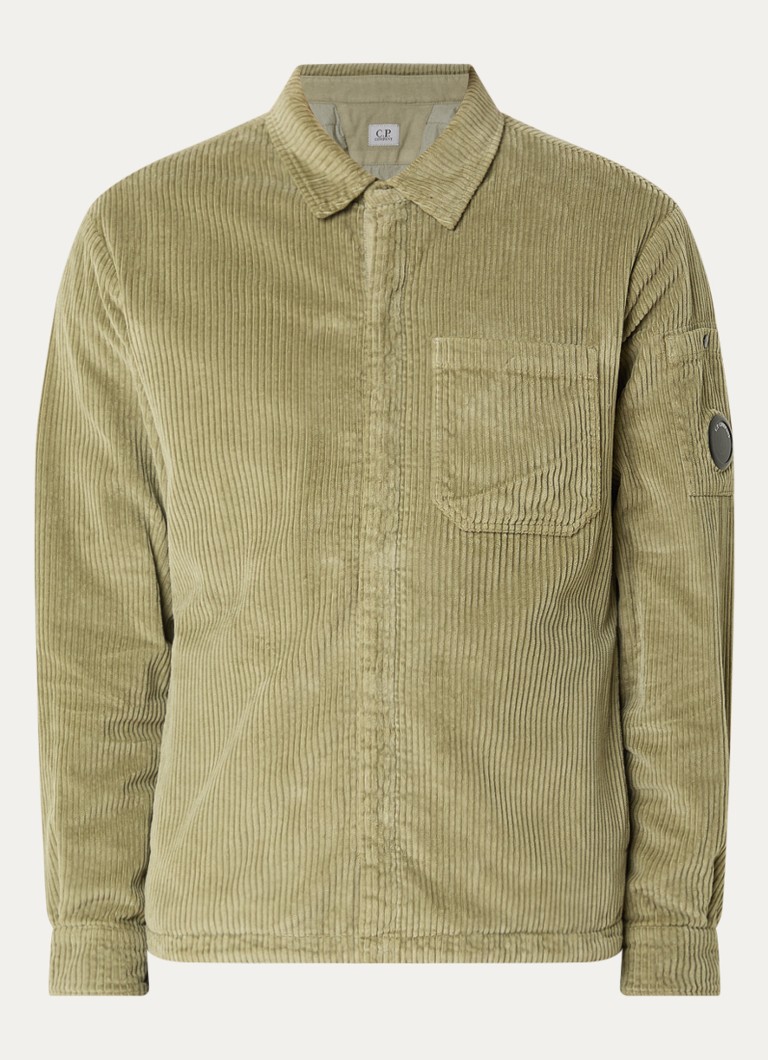 C.P. Company Heren Gewatteerd jack met steekzakken in de kleur Mosgroen, maat: M