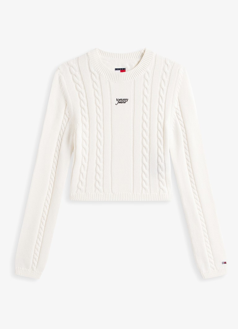 Tommy Hilfiger Heren T-shirt met logo- en backprint in de kleur Donkerblauw