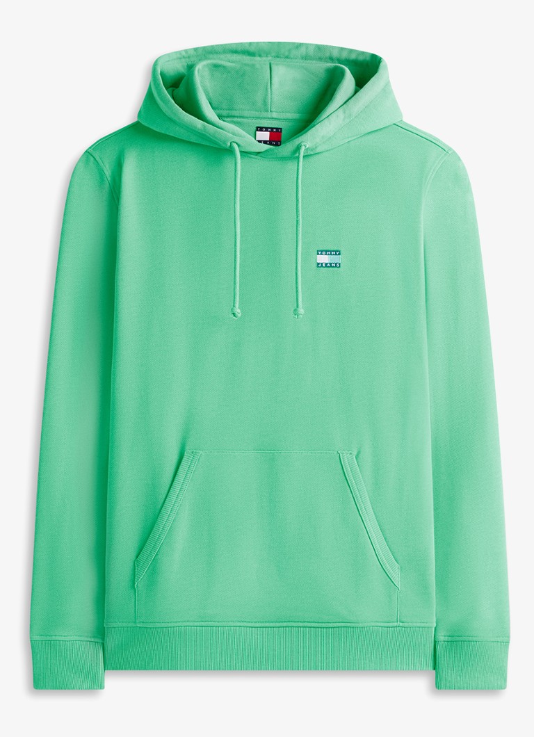 Tommy Hilfiger Heren Hoodie met logo in de kleur Groen