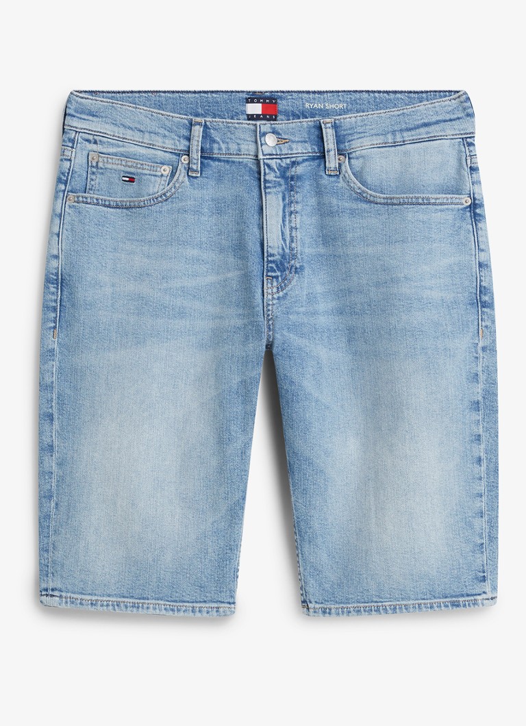 Tommy Hilfiger Heren Korte broek van denim in de kleur Denim