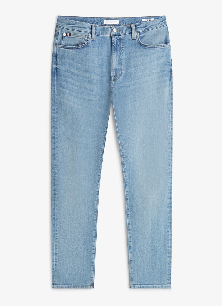 Tommy Hilfiger Heren Skinny jeans met lichte wassing in de kleur Jeans