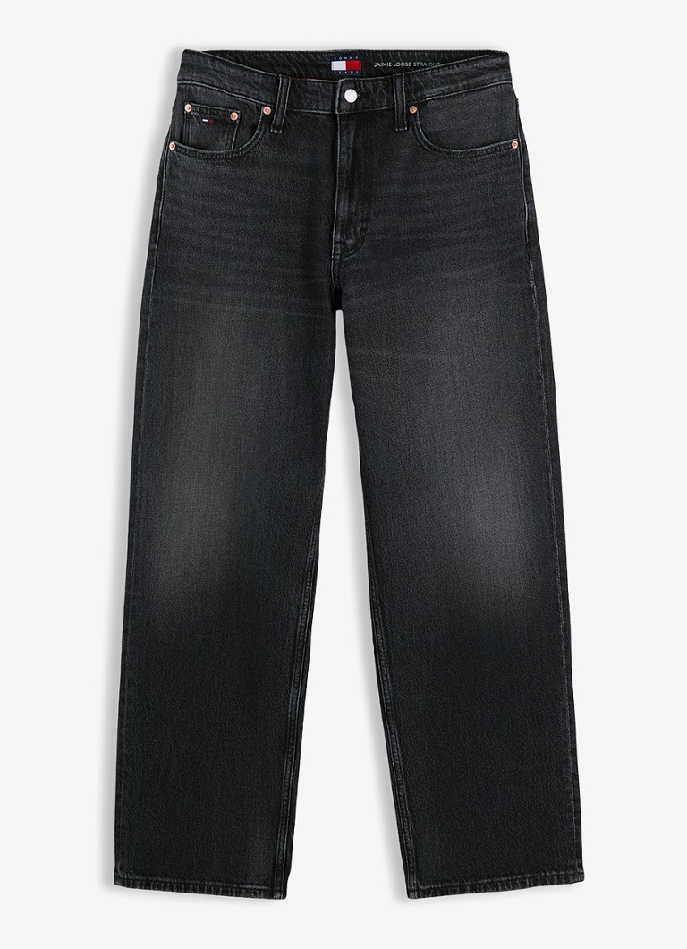 Tommy Hilfiger Heren Straight leg jeans met steekzakken in de kleur Grijs