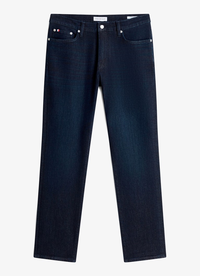Tommy Hilfiger Heren Straight leg jeans met steekzakken in de kleur Donkerblauw