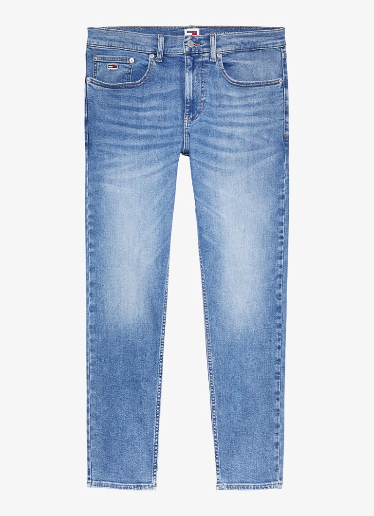 Tommy Hilfiger Heren Austin slim fit jeans met lichte wassing in de kleur Indigo