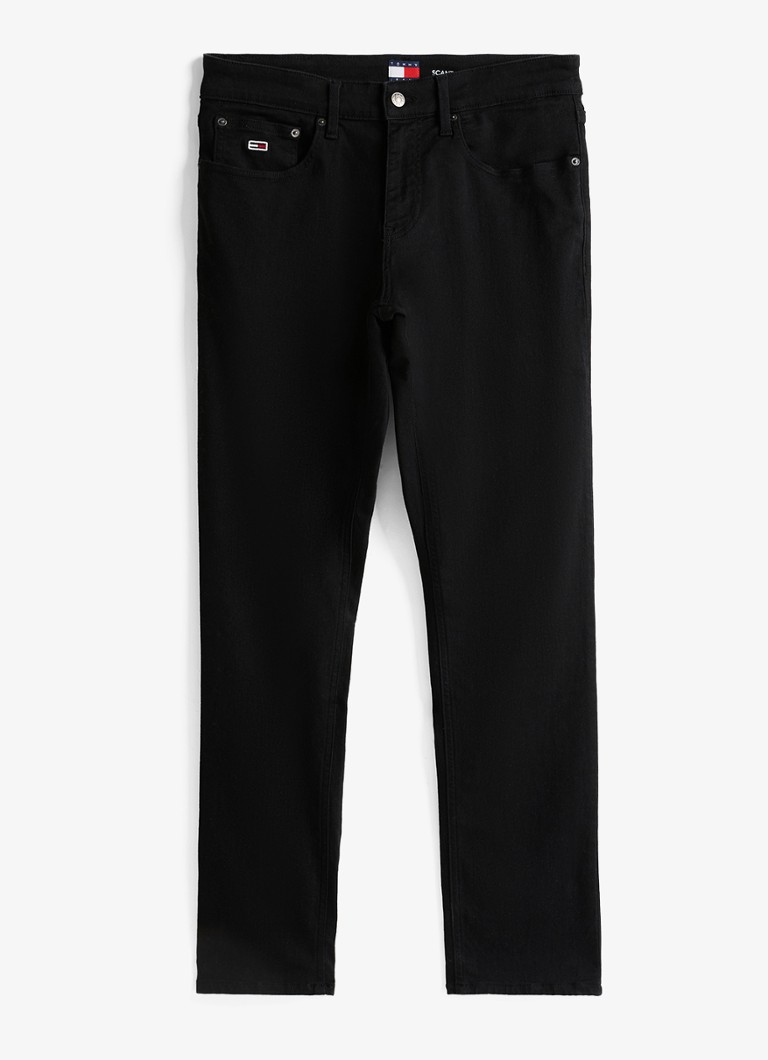 Tommy Hilfiger Heren Scanton slim fit jeans met gekleurde wassing in de kleur Zwart