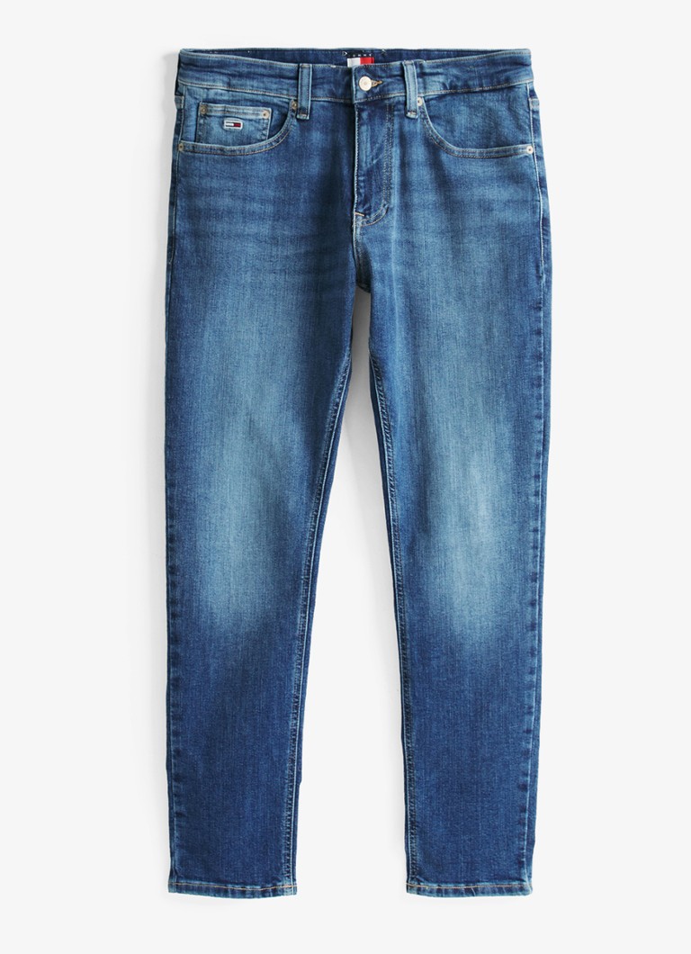 Tommy Hilfiger Heren Austin slim fit jeans met medium wassing in de kleur Indigo