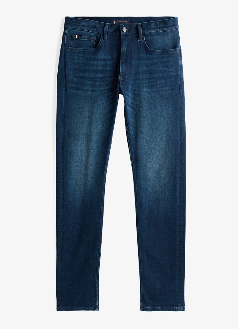 Tommy Hilfiger Heren Core Bleecker slim fit jeans met donkere wassing in de kleur Indigo