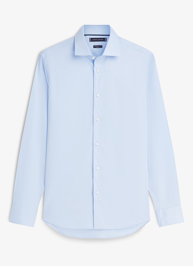 Tommy Hilfiger Heren Slim fit overhemd met button down kraag in de kleur Lichtblauw