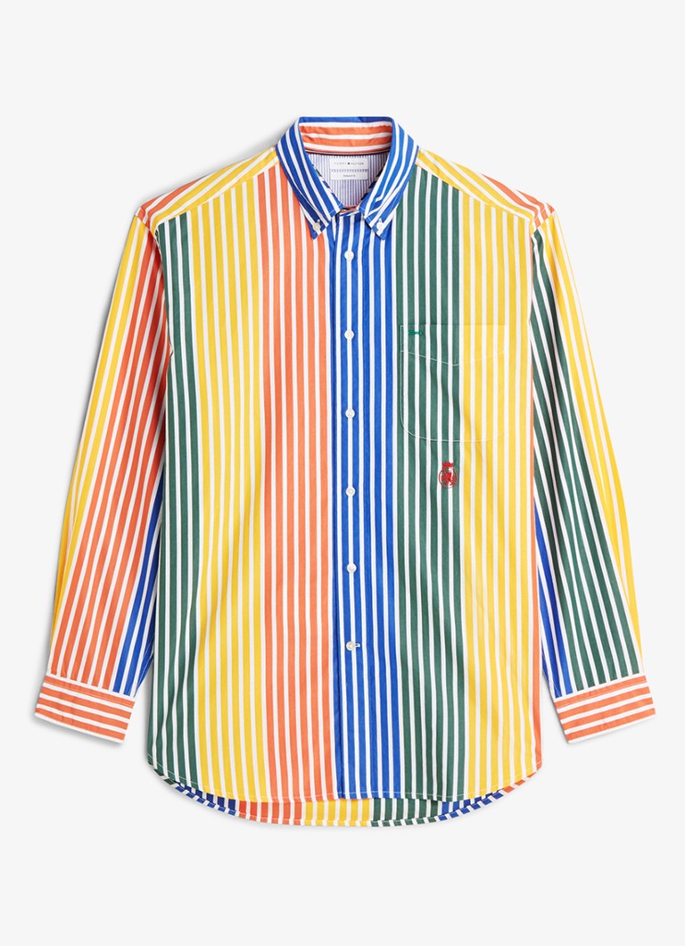 Tommy Hilfiger Heren Regular fit overhemd met streepprint in de kleur Multicolor