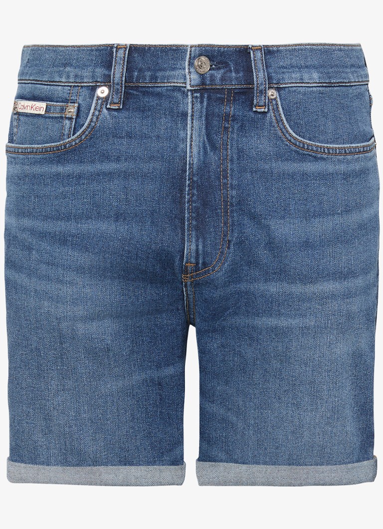 Calvin Klein Heren Korte broek van denim in de kleur Denim