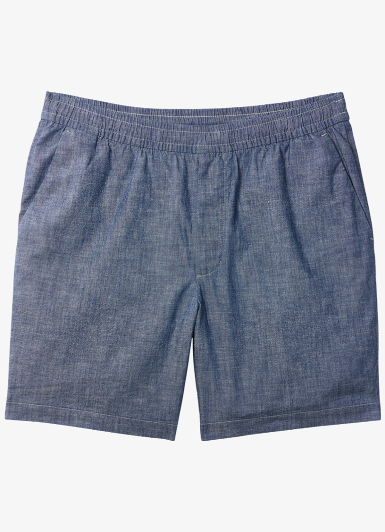 Calvin Klein Heren Wide fit korte broek met logo in de kleur Denim