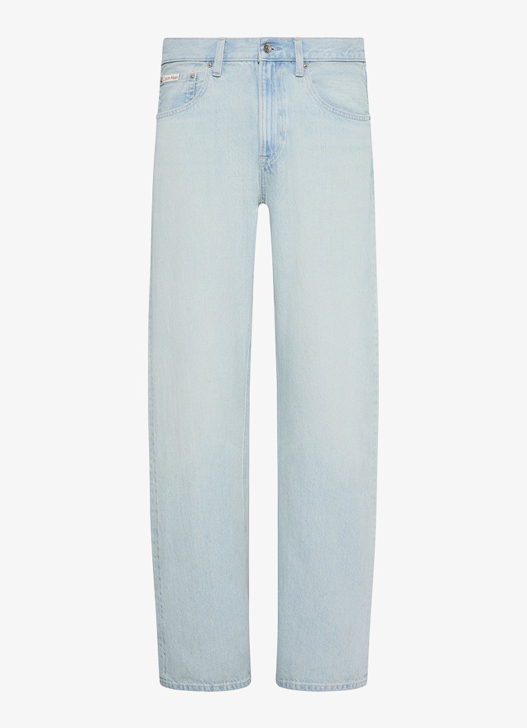 Calvin Klein Heren Straight fit jeans met lichte wassing in de kleur Denim