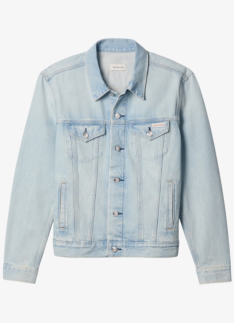 Calvin Klein Heren Spijkerjas met steekzakken in de kleur Denim