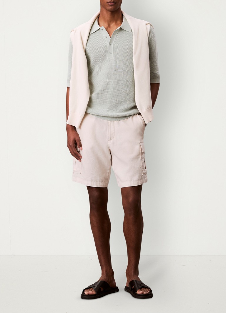 Calvin Klein Heren Regular fit polo met structuur in de kleur Grijs