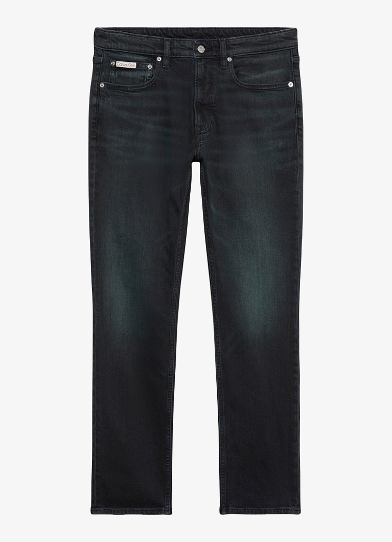 Calvin Klein Heren Straight leg jeans met steekzakken in de kleur Donkergrijs