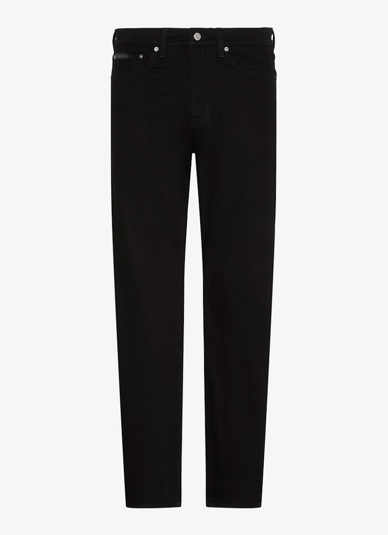 Calvin Klein Heren Tapered fit jeans met steekzakken in de kleur Zwart