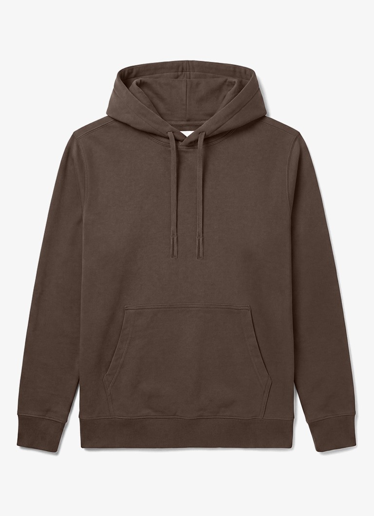 Calvin Klein Heren Hoodie met kangoeroezak in de kleur Bruin